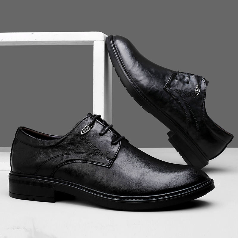 Velapt Baron - derby noir soulier de ville rehaussant