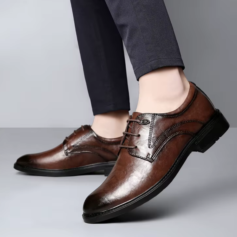 Velapt Baron - bout arrondi raffiné derby cuir