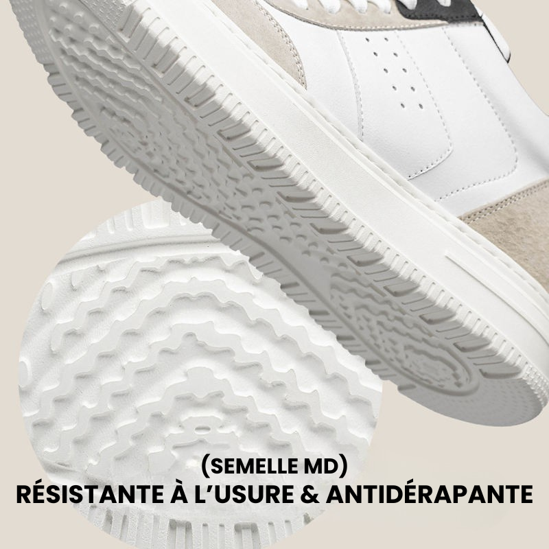 Velapt Frost portée - look casual chic basket rehaussante cuir